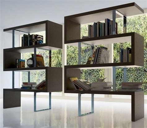 To separate two rooms without putting a wall between them that will eat up your precious space. Modern bookcase room dividers with stylish design | Home ...