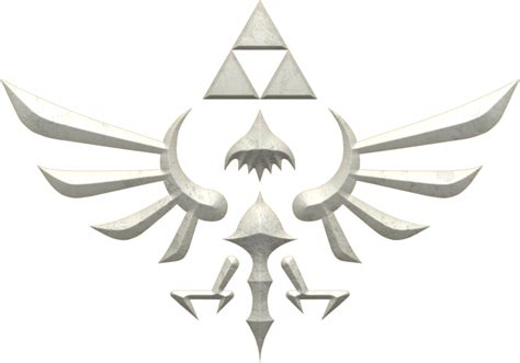 The Legend Of Zeldas Symbol Is Shown In Grey And Has Four Different Shapes