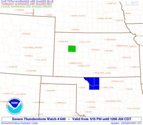 Severe thunderstorm watch for western half of lower michigan; Storm Prediction Center Severe Thunderstorm Watch 649