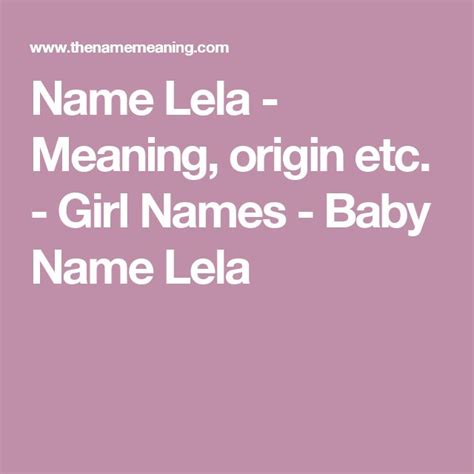 Pin On Meaning Of Names
