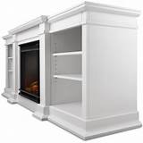 White Electric Fireplace Media Console Pictures