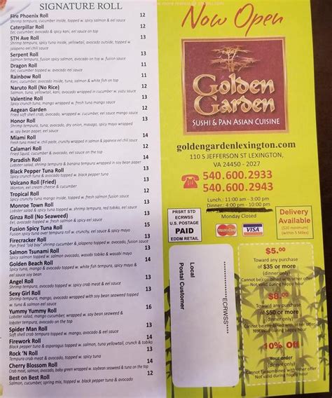 Seafood restaurants in paterson, nj. Online Menu of Golden Garden Restaurant, Lexington ...