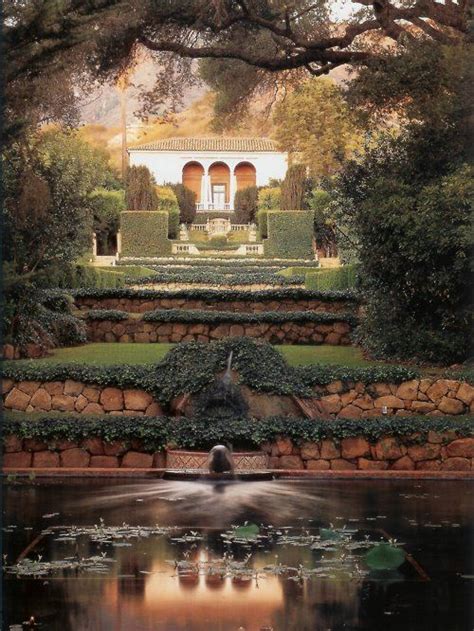 The Garden At Las Tejas In Montecito California Designed By John