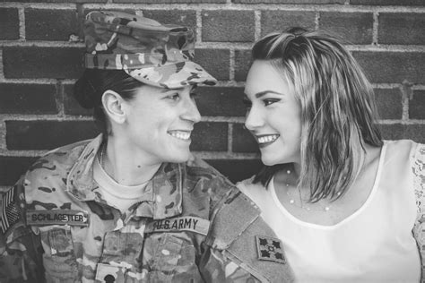 Lesbian Military Engagement Shoot Popsugar Love And Sex Photo 3