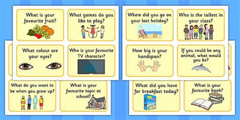 Listening And Speaking Question Prompt Cards Teacher Made