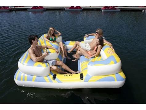 Intex Oasis Island Inflatable Lake And River Seated Floating Water Lounge
