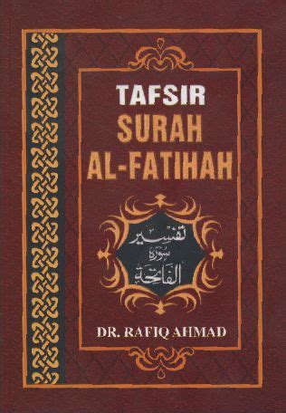 Tafsir Surah Al Fatihah Islamic Book Bazaar