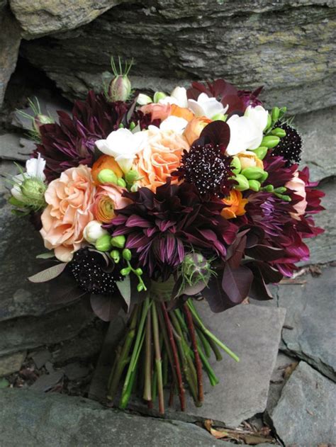This elegant flower is a beautiful choice for a fall wedding with a traditional theme or formal dress code. 35 Dark Purple Wedding Color Ideas for Fall/Winter ...