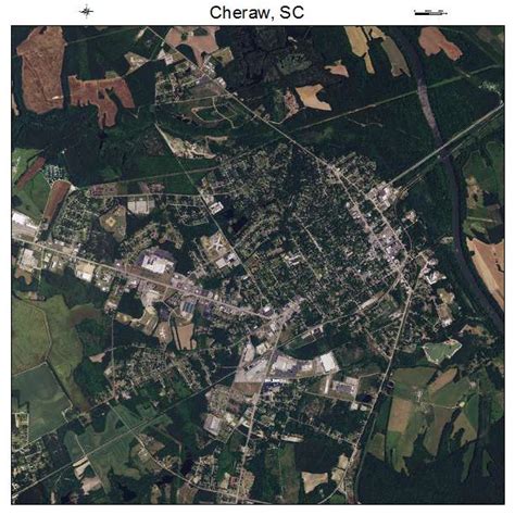 Aerial Photography Map Of Cheraw Sc South Carolina