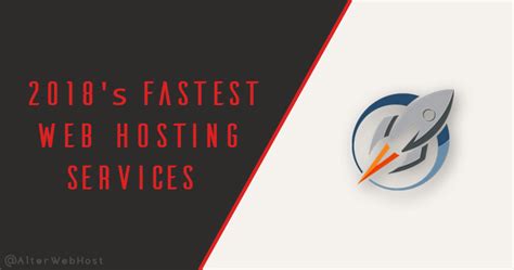 Best Fastest Web Hosting Providers 2019 Alterwebhost