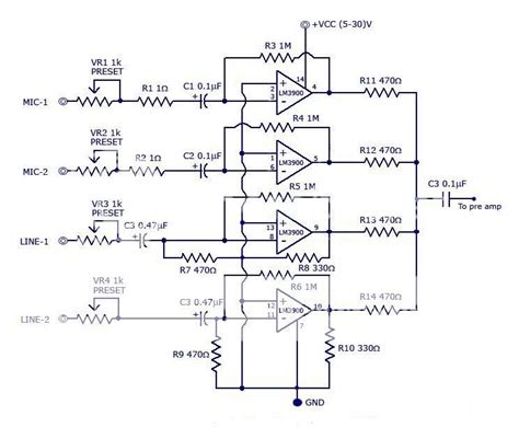 Ts Big Idea Jrc4558 Mixer Diagrams Circuits