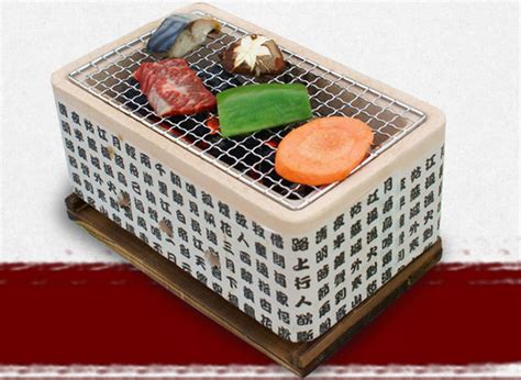 Mini bbq grill japanese portable cooking barbecues round table top charcoal. Popular Japanese Ceramic Portable Yakitori ceramic bbq ...