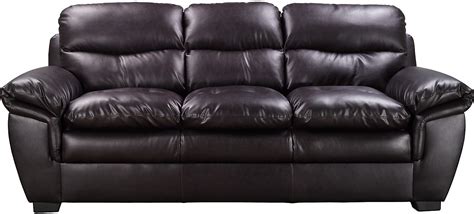 E6 Brown Bonded Leather Sofa The Brick