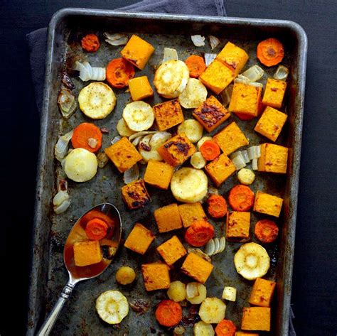 Roasted Butternut Squash And Root Vegetables Recipe Eatingwell
