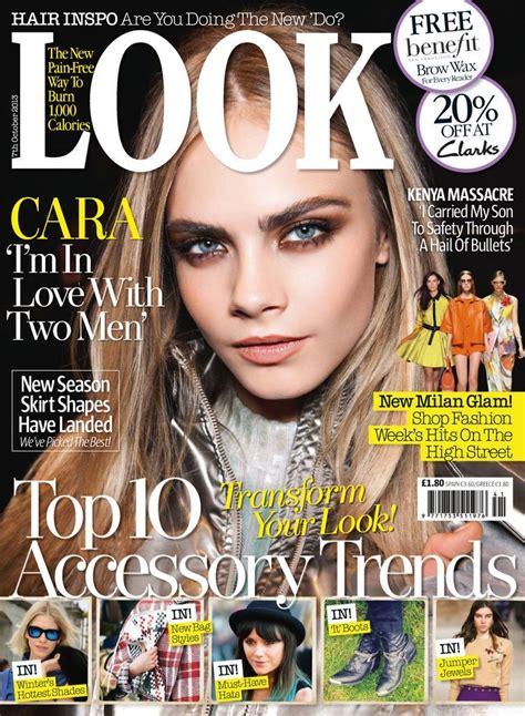 Look October 7 2013 Digital Cara Delevingne Look Magazine Cara