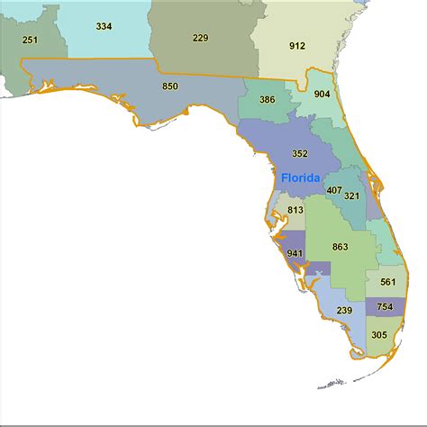 Printable Florida Zip Code Map