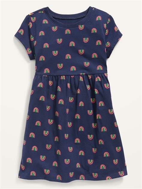 Jersey Knit Short Sleeve Dress For Toddler Girls Old Navy