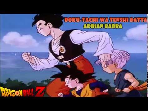 Or sign in with your comicbook.com id: Boku Tachi Wa Tenshi Datta (Dragon Ball Z ending 2) version full latina by Adrian Barba - YouTube