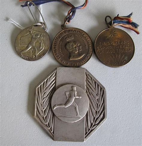 Vintage Medal Collection Stokes Melbourne 1945 To 1949 Medals