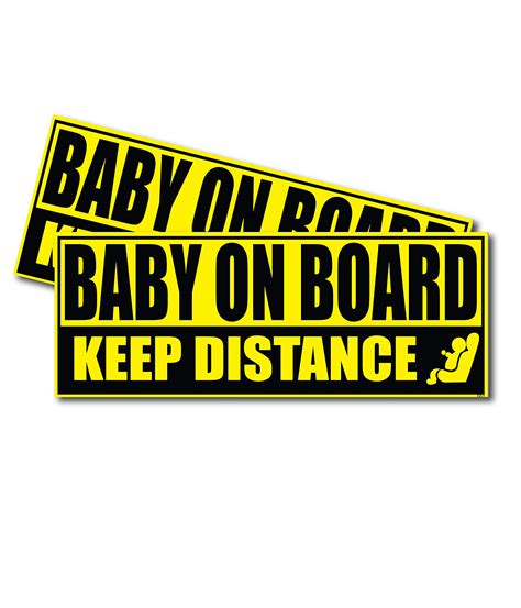 Buy Wrapco Baby On Board Sticker For Cars Baby Safety Sign Decal Auto