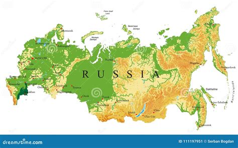 russia cartina geografica politica