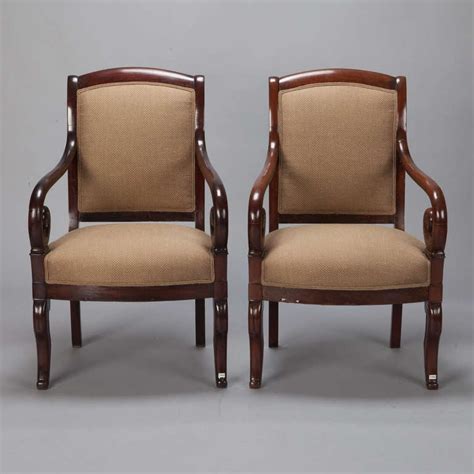 It provides healthy, long & comfortable sitting. Pair Louis Philiippe Straight Back Arm Chairs at 1stdibs