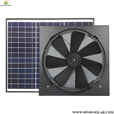 Ac Powered 20w Solar Powered Wall Mounted Gable Fan Sn2015010a