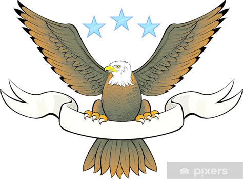 Sticker Bald Eagle Insignia Pixersnl