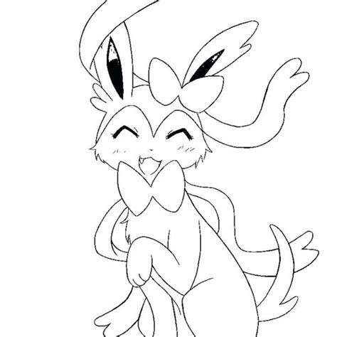 Sylveon Coloring Pages Line Art By Bellatrixie Free Printable