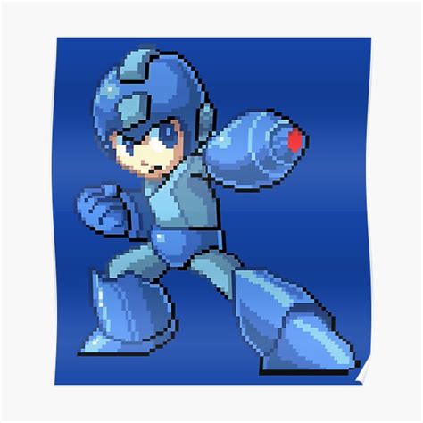 Megaman Poster For Sale By Misterpixel Redbubble