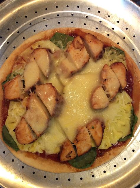 Healthy Recipe Variations Bbq Chicken Pineapple Pizza Featuring Sauce