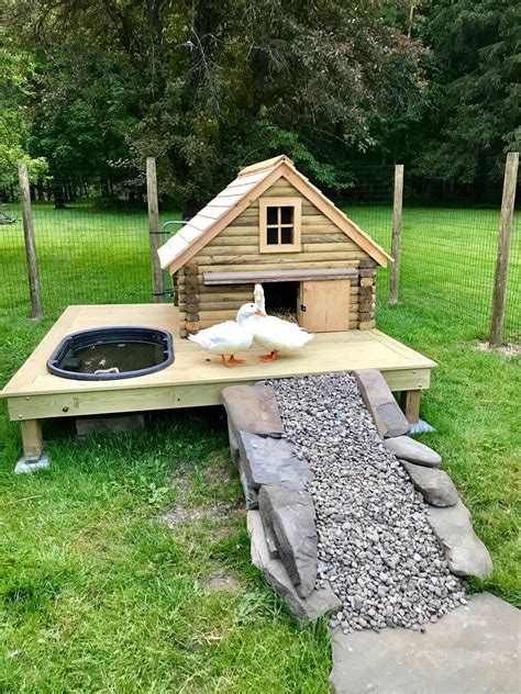 Log cabin duck coop | Backyard chicken coop plans, Backyard chicken