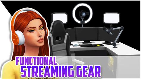 Functional Streaming Gear For Your Sims 📷🎮 The Sims 4 Cc Showcase