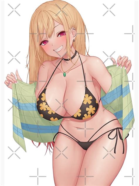 Póster Bikini Waifu Marin Kitagawa My Dress up Darling Ecchi de