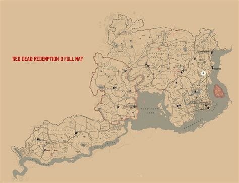 Red Dead Redemption 2 Full Map Attack Of The Fanboy