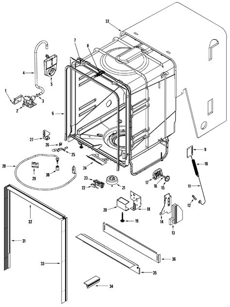 Maytag Maytag Dishwasher Parts Diagram