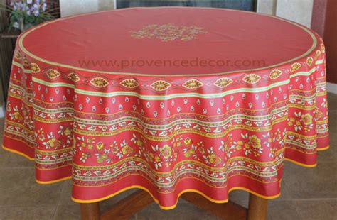 You'll receive email and feed alerts when new items arrive. French Provence AVIGNON RED Acrylic Coated Tablecloth ...