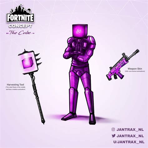Learn how to draw the new travis scott skin from fortnite. Kevin The Cube | Concept art characters, Fortnite