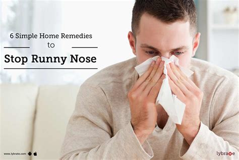 6 Simple Home Remedies To Stop Runny Nose By Dr Vd Hemal Dodia Lybrate