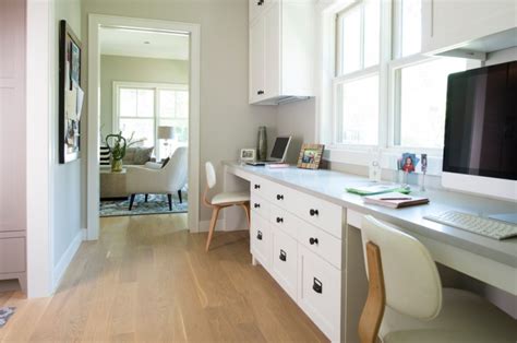 16 White Home Office Furniture Designs Ideas Plans Design Trends