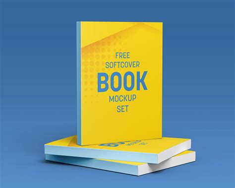 Free Perfect Bound Softcover Book Mockup Psd Set Good Mockups