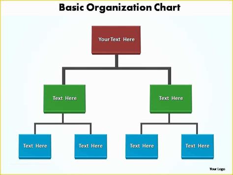 Corporate Structure Template Free Of Basic Organization Chart Editable