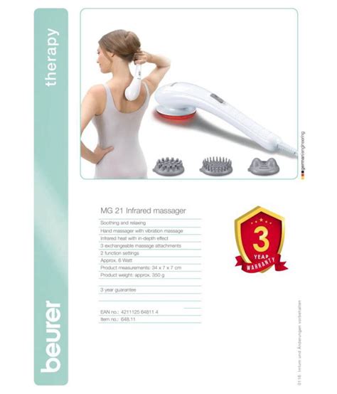 Beurer Mg 21 Handheld Electric Vibrating Massager Buy Beurer Mg 21 Handheld Electric Vibrating