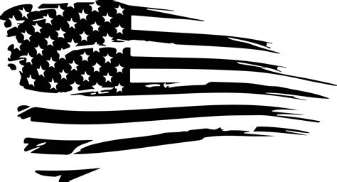 Vector American Flag Black And White At Getdrawings Free Download