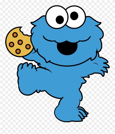 Download Eating Cookies Cliparts Cute Cookie Monster Cartoon Png
