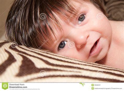 Love me those dark haired boys with blue eyes. Happy Baby Boy With Thick Hair Stock Image - Image of blue ...