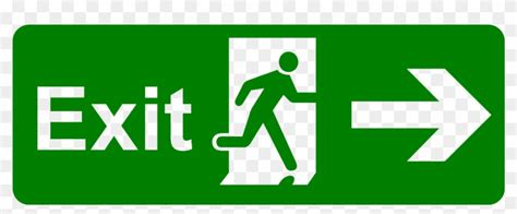 Exit Clipart Transparent Emergency Exit Signs Vector Free