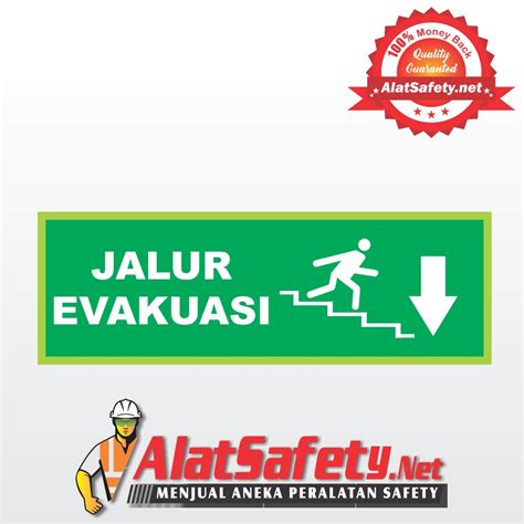 Jual Sticker Sign K3 Tanda Arrow Arah Jalur Evakuasi Panah Ke Kanan