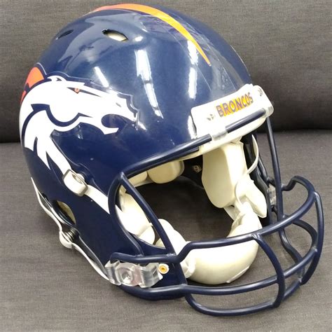 Custom Painted Peyton Manning Denver Broncos Used Large Riddell