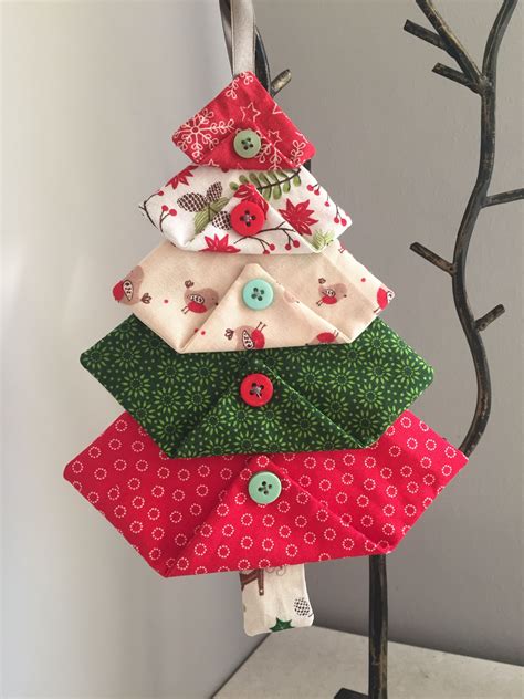 Sewing Tutorial Fabric Christmas Tree Decorations Perfect For A Last Minute Make Fabric